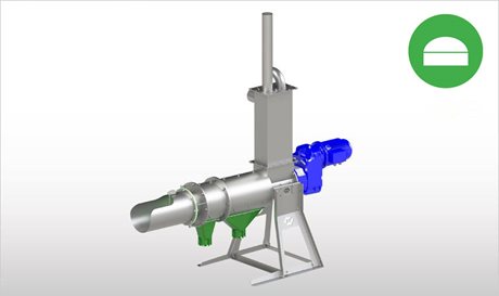 SEPCOM Biogas Horizontal - SEPCOM horizontale vastestof-vloeistof schroefseparatorpers
